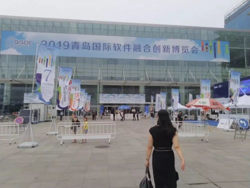 贸促动态 2019青岛 软博会 在青开幕,区贸促会现场参观考察